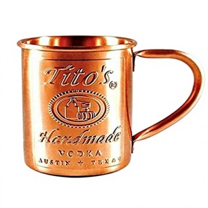 Mug en cuivre personnalisable pour Moscow Mule, vodka, jus, boissons, mugs et tasses écologiques, mug en cuivre très vendu pour les fêtes - Product Image 1