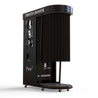 DOLA Photomaton Robuste en Acier Inoxydable avec Écran Tactile, Support DSLR, Compatibilité Multi-Appareils NFC, Impression Instantanée