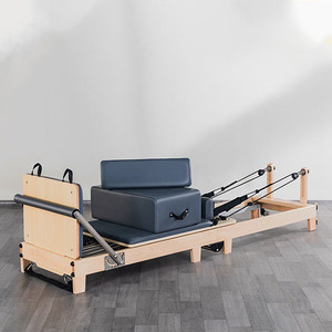 Chifory Gym & Studio Pilates plegable Reformer Material de madera logotipo personalizado entrenamiento corporal portátil Pilates Reformer - Product Image 3