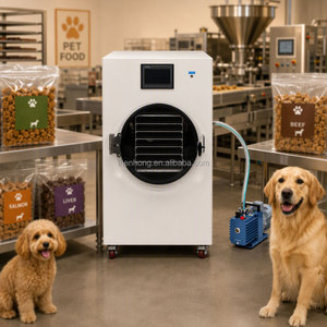 Máquina de Liofilización de Alimentos para Mascotas, Liofilizador al Vacío de <span class=keywords><strong>18</strong></span>-20 kg, 1.45 m², 7 Bandejas, 3500 W, Producción Comercial de Golosinas para Perros y Gatos - Product Image 1