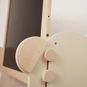 ألعاب مونتيسوري التعليمية للأطفال، رف كتب على شكل دب، لوح رسم كرتوني، لعبة متعددة الوظائف للأطفال، لوح رسم خشبي - Product Image 5