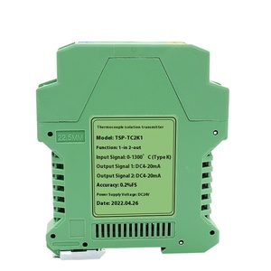 Aislador de Señal de Termopar TSP-TC 1 Entrada/1 Salida, 1 Entrada/2 Salidas, 2 Entradas/2 Salidas, DC24V 4-20mA 0-10V, Transmisor de Aislamiento de Señal de Temperatura - Product Image 1