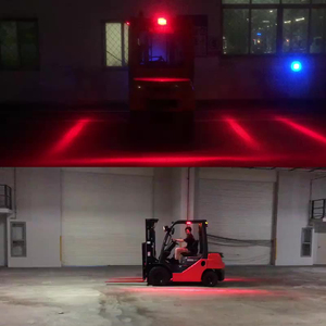 Luci di avvertimento di sicurezza per carrelli elevatori 10v -80v di alta qualità luci di avvertimento per aree rosse e blu a LED super luminose - Product Image 4