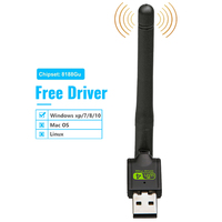 Adaptador inalámbrico RTL8188 para Pc y Android, Dongle USB, tarjeta WiFi, controlador al aire libre, directo 802,11
