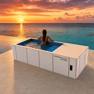 NOUVEAU DESIGN <span class=keywords><strong>Piscine</strong></span> Conteneur 20 pieds en Fibre de Verre Préfabriquée Hors Sol Économique pour Jardin Familial - Product Image 1