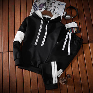 Conjunto Deportivo de Moda Urbana al por Mayor, Chándal Deportivo para Hombre, Conjunto de 2 Piezas, Pantalones Deportivos y Sudadera con Capucha - Product Image 6