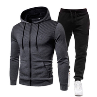 PASUXI Survêtements de Sport Personnalisés pour Hommes, Printemps-Automne, Haut de Gamme Tendance, Coupes Ajustées, Décontractés pour Gym et Fitness, Ensembles en Satin Respirant Imprimé