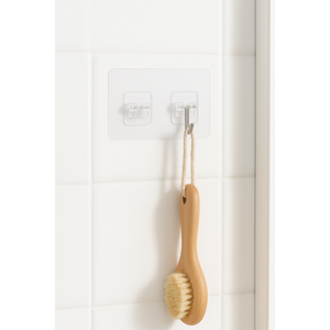 Forte adesivo in PVC trasparente gancio da parete Organizer, nessun trapano supporto di stoccaggio per il bagno, cucina e casa, durevole Rack - Product Image 1