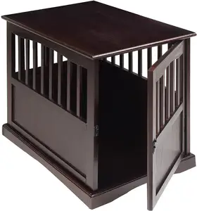 Cage d'intérieur en bois massif pour chiens et chats, équipement pour animaux domestiques, nid, niche pour chiens, animaux domestiques, Design de Table, fin, Cage en bois massif