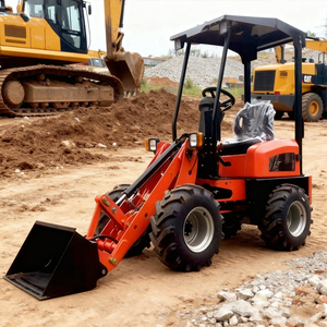 Demand for Best-selling Machinery Factory-sold Mini Skid Steer with Bucket Attachments <b>Wheel</b> and Backhoe Moving Types for <b>Small</b> - Product Image 1