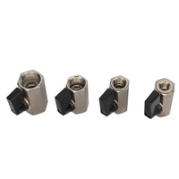 Robinet à bille miniature en laiton avec filetage NPT 1/8" 1/4" 3/8" 1/2", filetage femelle, pour compresseur d'air, eau, gaz, huile, robinet d'arrêt
