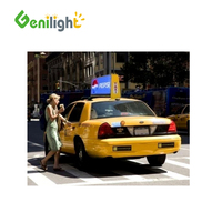 Écran publicitaire LED numérique extérieur IP65 P5 5000 nits couleur intégrale pour toit de taxi avec contrôle SDK