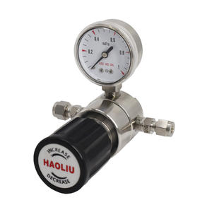 Válvula reguladora de propano de <span class=keywords><strong>gas</strong></span> nitrógeno de un solo calibre de alta presión, regulador de presión de una etapa de acero inoxidable, Control Manual - Product Image 2