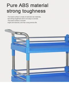 Abs Staal Handige Behandeling <span class=keywords><strong>Trolley</strong></span> Ziekenhuis Medische Noodkar - Product Image 3