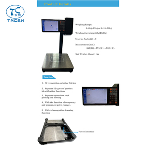 Led mùa xuân mã vạch máy in nhãn có trọng lượng nhãn quy mô kỹ thuật số điện tử wifi màu xanh răng mua sắm thực phẩm thông minh quy mô - Product Image 4