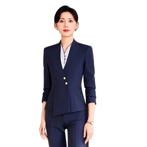 Women's Red Suit Set V Neck Three Quarter Sleeve Office Lady Work Wear Short Skirt Spring Season - Product Image 5