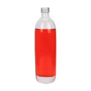 500 ml नई पारदर्शी कांच शराब की बोतल उच्च सफेद कांच मादक पेय पदार्थों के लिए शराब की बोतल बर्फ शराब की बोतलें