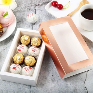 Factory Direct Sale Custom Size Chocolate Box <b>Window</b> Box Gift Packaging Drawer Box With PVC Lining - Product Image 5