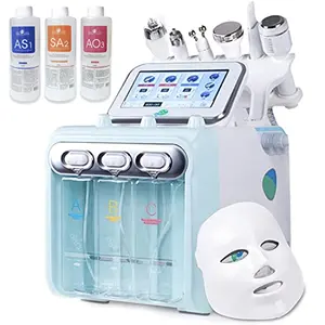 7 in 1 Hydra LED Maske Haut Peeling Mitesser Extraktion Hydro Aqua Gesichts Derma brasion Beauty-Maschine