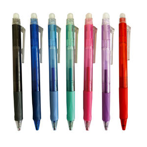 Stylos gel effaçables mignons promotionnels, fournitures scolaires pour étudiants, stylos gel effaçables noirs 0,5 mm avec gomme - Product Image 2