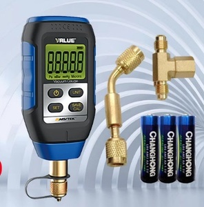 Vacuometro Digitale VMV-1 <span class=keywords><strong>di</strong></span> Alta Precisione in Acciaio Inossidabile, Manometro Elettronico per Vuoto -91KPa-101.325KPa, Garanzia 1 Anno - Product Image 1
