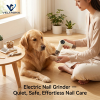 Lime à ongles électrique pour animaux de compagnie 2 en 1, coupe-ongles pour chien et chat, rechargeable par USB, silencieux, faible bruit, écran LED, sûr et professionnel