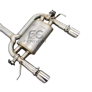 Tuyau d'échappement Catback en acier inoxydable 1,5 mm d'épaisseur pour <span class=keywords><strong>Audi</strong></span> <span class=keywords><strong>TT</strong></span> <span class=keywords><strong>MK1</strong></span> 1.8T S304, silencieux double sortie de course - Product Image 5