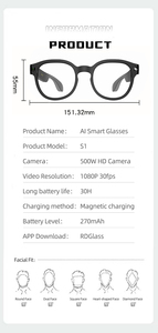 แว่นตาอัจฉริยะ M02s กล้อง 8MP 1080P พร้อม AI  ไมโครโฟนคู่ ระบบสั่งงานด้วยเสียง  ถ่ายโอนข้อมูลผ่าน WIFI  กันน้ำระดับ IP68  ระบบเสียงแบบ Open Ear - Product Image 5