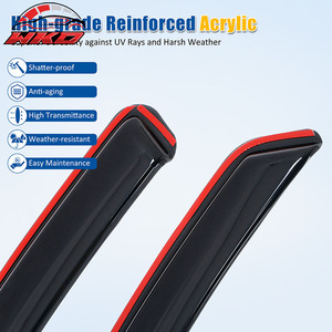 Deflectores de Ventana Acrílicos para Hyundai Santa Fe 19-23, Protección Contra Lluvia y Sol - Product Image 4