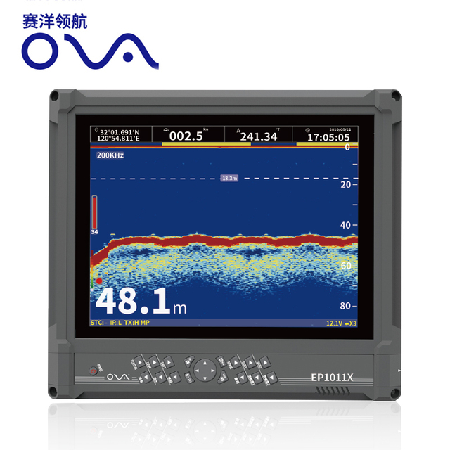 High Performance 10-Inch Digital Echo Sounder Single Beam NMEA Marine Supply