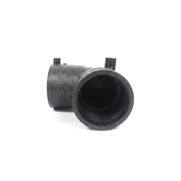 FENGFNEG HDPE Electrofusion 90 Degree Elbow Fitting SDR11 75mm Tahan Tekanan Tinggi, Tahan Korosi/UV/Kimia