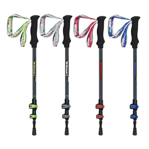 Bastones de senderismo telescópicos Meizoulu de aleación de aluminio, 3 secciones, bastón para caminar al aire libre, para trekking, escalada, soporte personalizable - Product Image 5