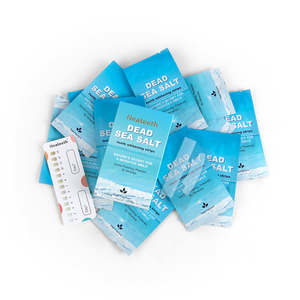 Tiras blanqueadoras de dientes personalizadas sin peróxido con fórmula de sal del Mar Muerto, tiras blanqueadoras naturales para dientes sensibles - Product Image 5