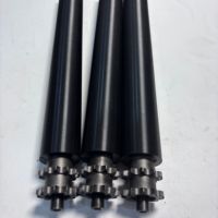 Rouleau de convoyeur motorisé en acier inoxydable galvanisé sur mesure, accessoires de rouleaux de convoyeur à bande pour ligne d'assemblage