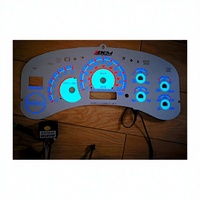 Rétroéclairage EL ultra-fin haute luminosité flexible pour tableau de bord automobile, jauge de voiture lumineuse, DC12V/24V/36V ROHS