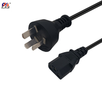 Cable de Alimentación de CA con Enchufe Argentino de 3 Pines, Cable de Alimentación para Computadora, Cable Eléctrico con Enchufe Argentino y Conector Hembra IEC C13, Precio de Fábrica