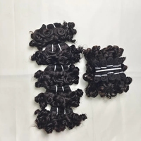 Cheveux Vierge Remy 100% Humains Brésiliens Bouclés 10 Pouces Non Traités Noir Naturel Prix Usine Letsfly