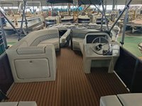 Bateau ponton flottant en aluminium pour yacht de sport de luxe à vendre avec moteur hors-bord de 200 CV/150 CV, vitesse de 30-35 nœuds