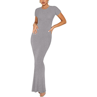 Robe longue moulante élégante et sexy pour femme, idéale pour les soirées, banquets et mariages