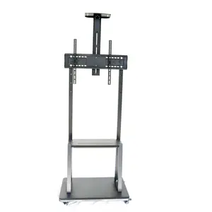 Wholesale Mobile TV Stand Rolling TV Cart For 32"-65" Inch Screens LCD Mobile TV Cart