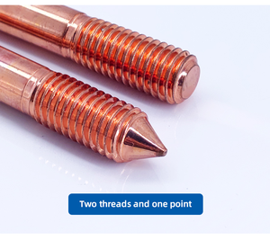 מוט קרקע נחושת clad אדמה מוט מפעל מחיר חומר עפר סין יצרן נחושת משובץ להגנה ברק - Product Image 4