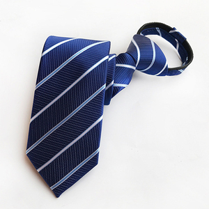 <strong>Ties</strong> Accessories Zip Neckties Polyester Jacquard Woven <strong>Zipper</strong> <strong>Ties</strong> for Students With School Company Logo - Product Image 4