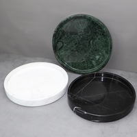 Table basse ronde en marbre moderne multifonctionnelle, plateau de service fait main en terrazzo pour le rangement de bijoux, occasions Ramadan et mariage