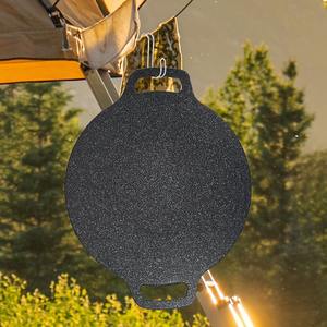 Plaque de cuisson portable antiadhésive en maifanite avec poignée pour barbecue, pique-nique en plein air et grillades au parc - Product Image 3
