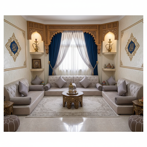 Arabic Majlis <b>Moroccan</b> Majlis Majlis Design | Customization Possible L Shaped Arabic Floor <b>Sofa</b> Set U Shaped Arabic - Product Image 3