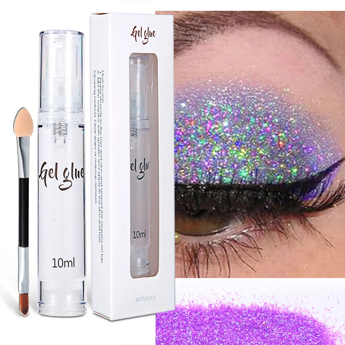 Ready To Ship Beauty Cosmetics Base Glitter Glue Eyeshadow Makeup Primer For Eyes Faces