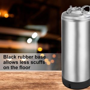 Fût de bière en acier inoxydable avec poignée unique pour brouillon, nouveau fût à bille de 5 gallons Cornelius Keg Homebrew et bière artisanale - Product Image 1