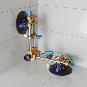 Couture de granit réglable Double tige simple avec ventouse sous vide de 6 pouces pour outil à main de carreaux de verre de granit - Product Image 2