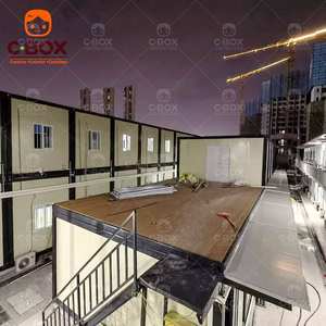 Cbox Construction rapide, villa modulaire à 2 étages, bâtiments de bureaux, panneaux sandwich en acier, maisons écologiques, maisons conteneurs détachables - Product Image 1