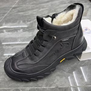 Botas de Trabajo de Plataforma Alta Versátiles y Modernas de Piel Auténtica para Hombre, Novedad de 2025 - Product Image 1